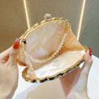 Pearl Shell Evening Clutch Bag
